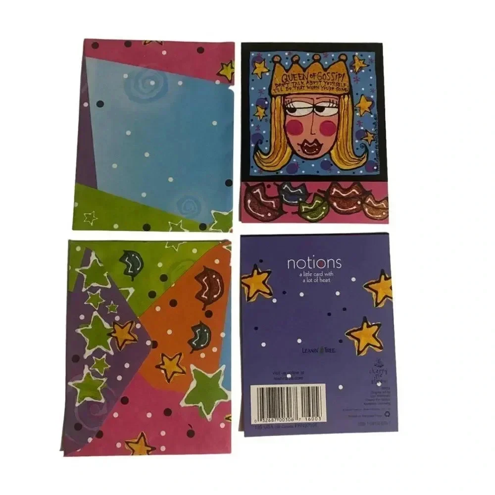 JUST FOR FUN Greeting Cards Blonde Queen Princess Leanin' Tree Lori Wiseman NOS‎